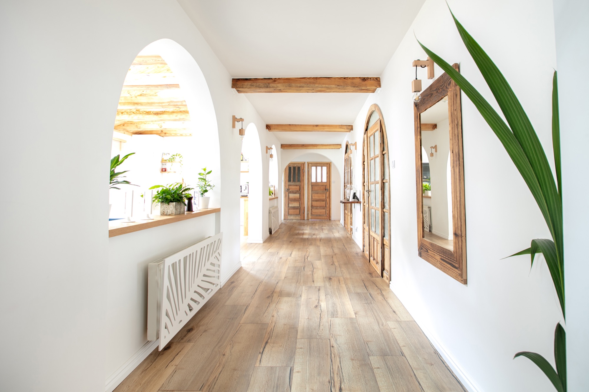Bright home hallway